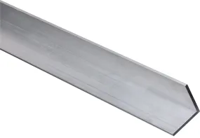 Stanley Hardware 4204BC Series N247-452 Angle Stock, 1-1/2 in L Leg, 72 in L, 1/8 in Thick, Aluminum, Mill :EA: QUANTITY: 1