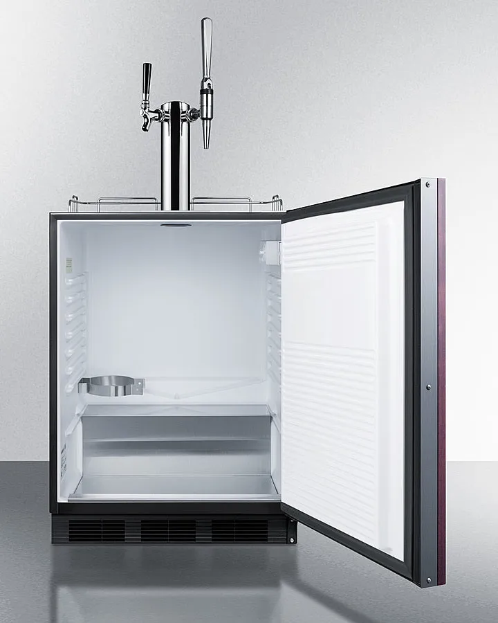 Summit 24" Wide Built-In Coffee Kegerator ADA Compliant - SBC58BLBIADAIFCMTWIN
