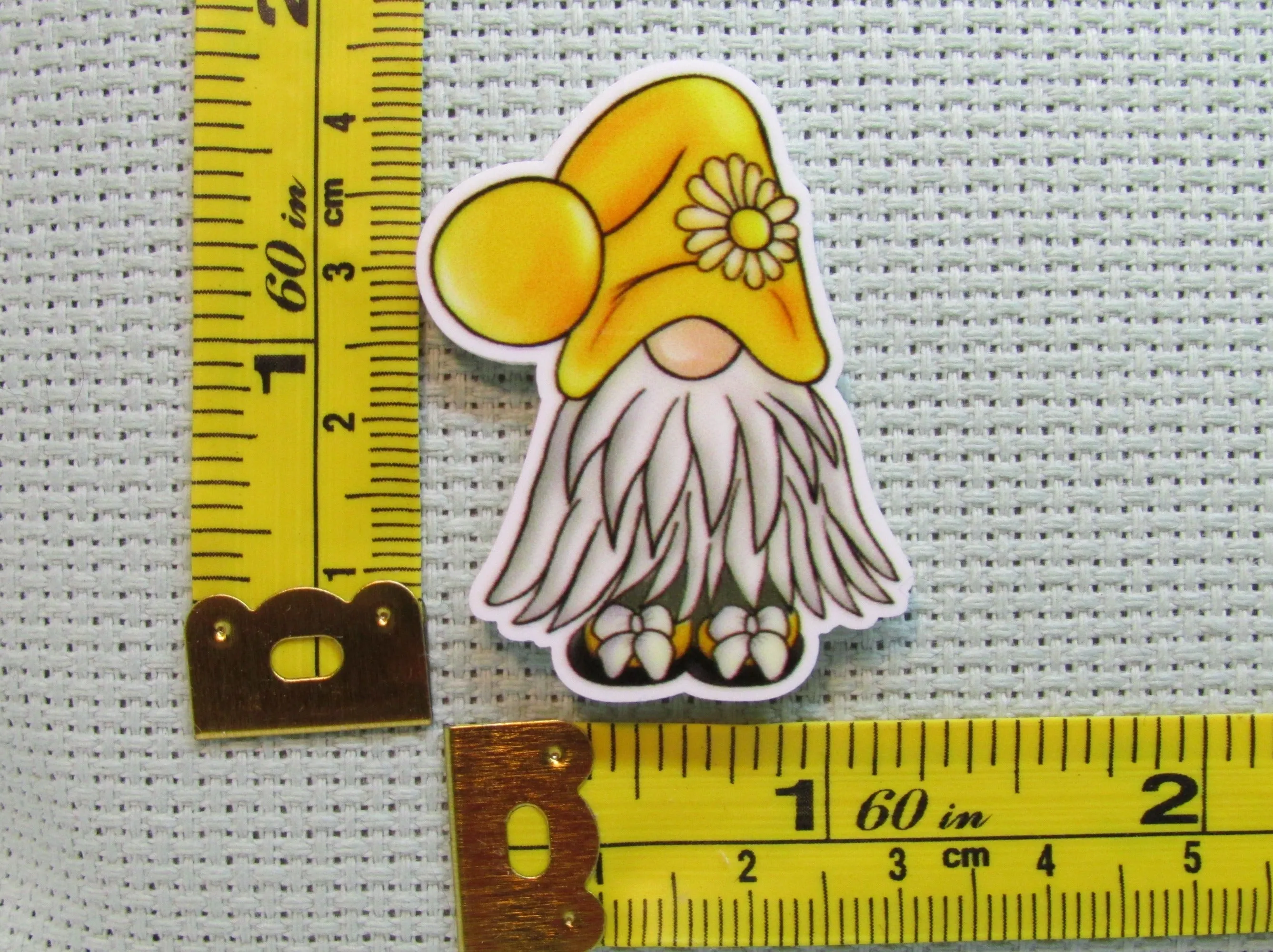 Sunflower Yellow Gnome Needle Minder, Cover Minder, Magnet