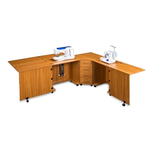 Sylvia Model 1810Q Combo Cabinet in Teak