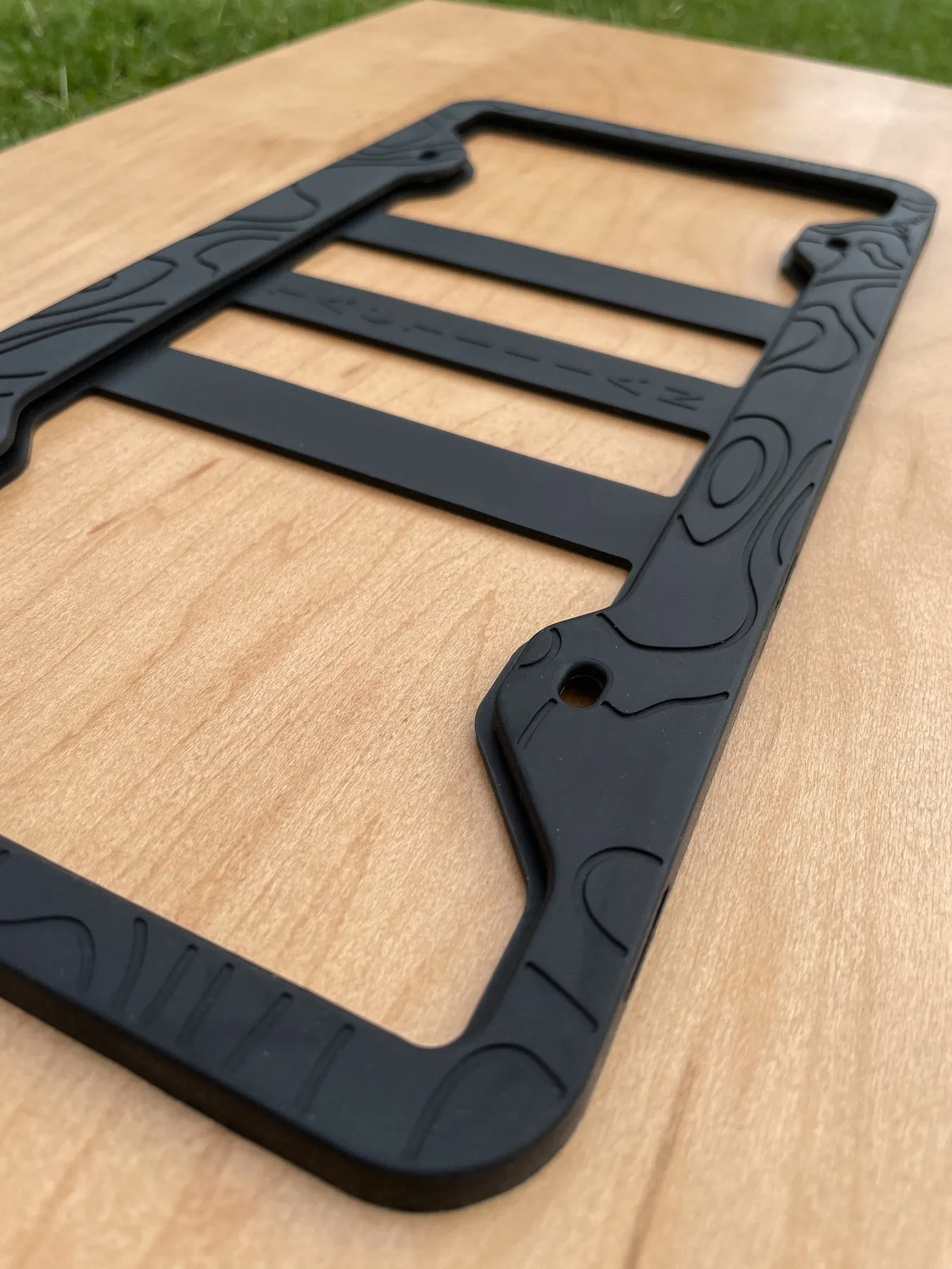 Tactilian Silicone Topography License Plate Frame