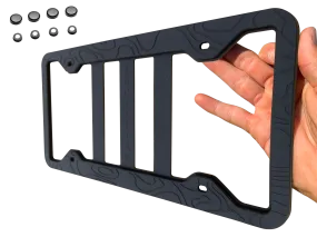Tactilian Silicone Topography License Plate Frame