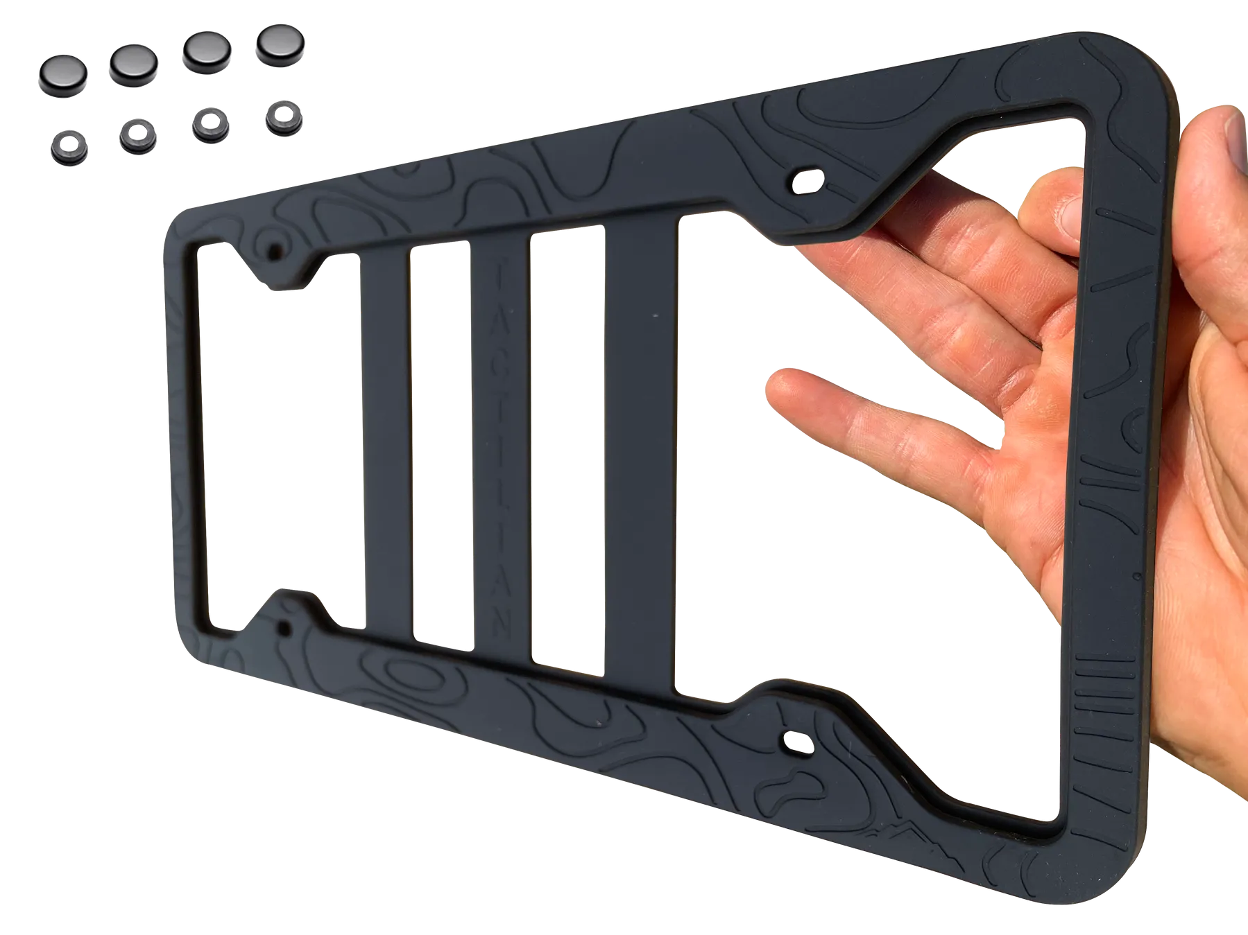 Tactilian Silicone Topography License Plate Frame