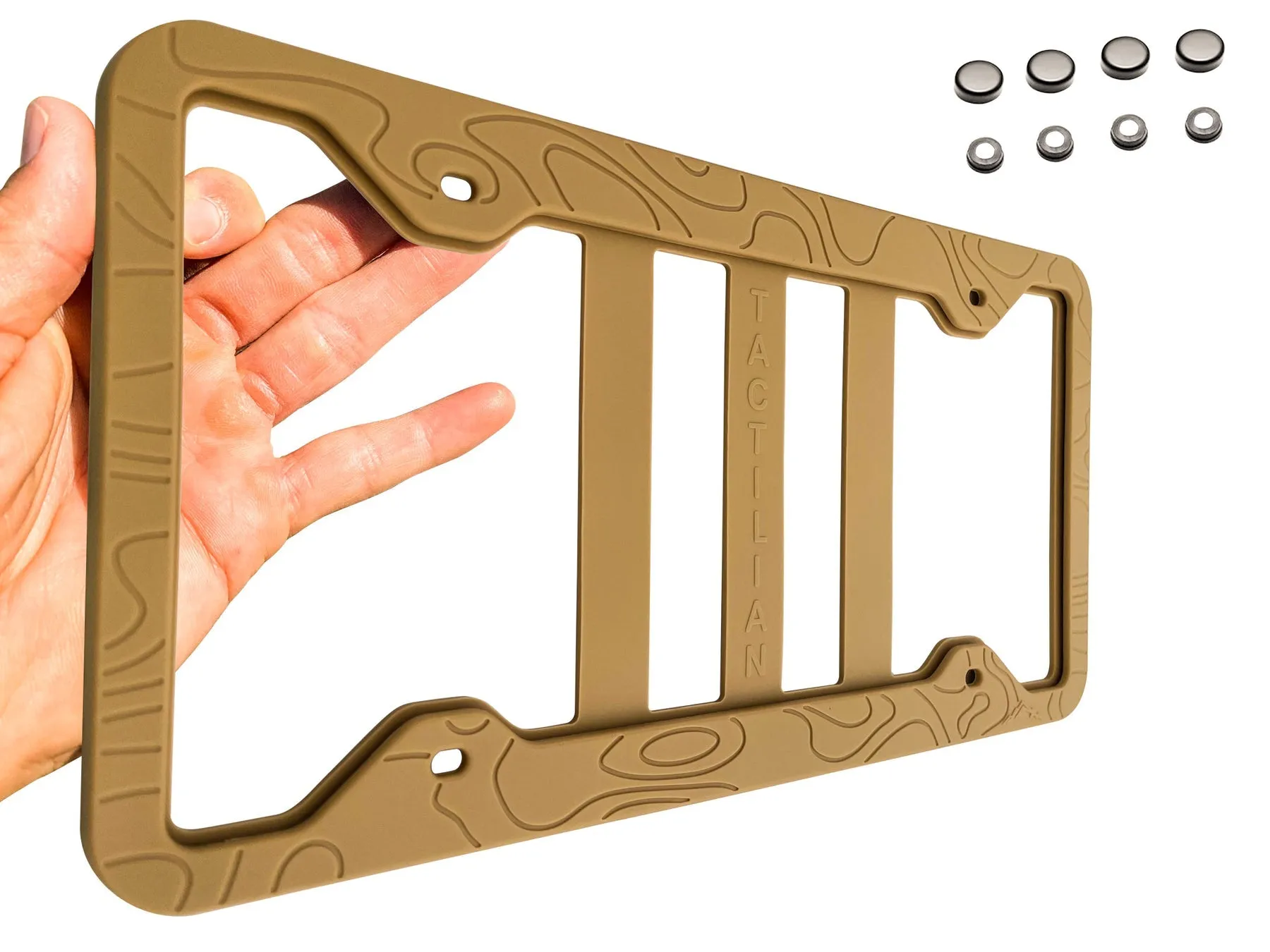 Tactilian Silicone Topography License Plate Frame