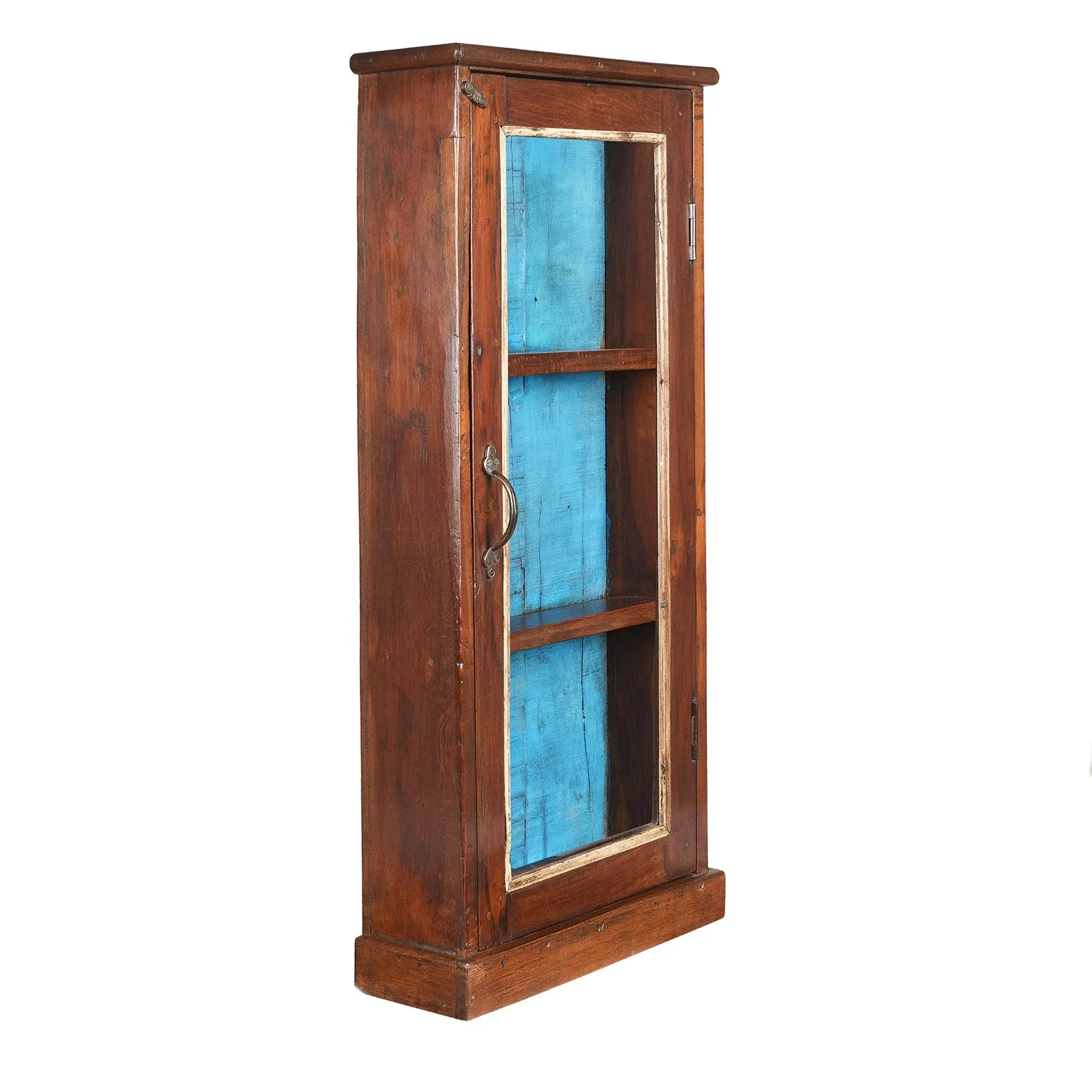 Teak Glazed Wall Cabinet - Ca 1920