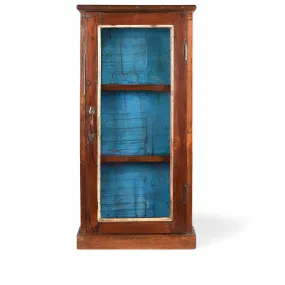 Teak Glazed Wall Cabinet - Ca 1920