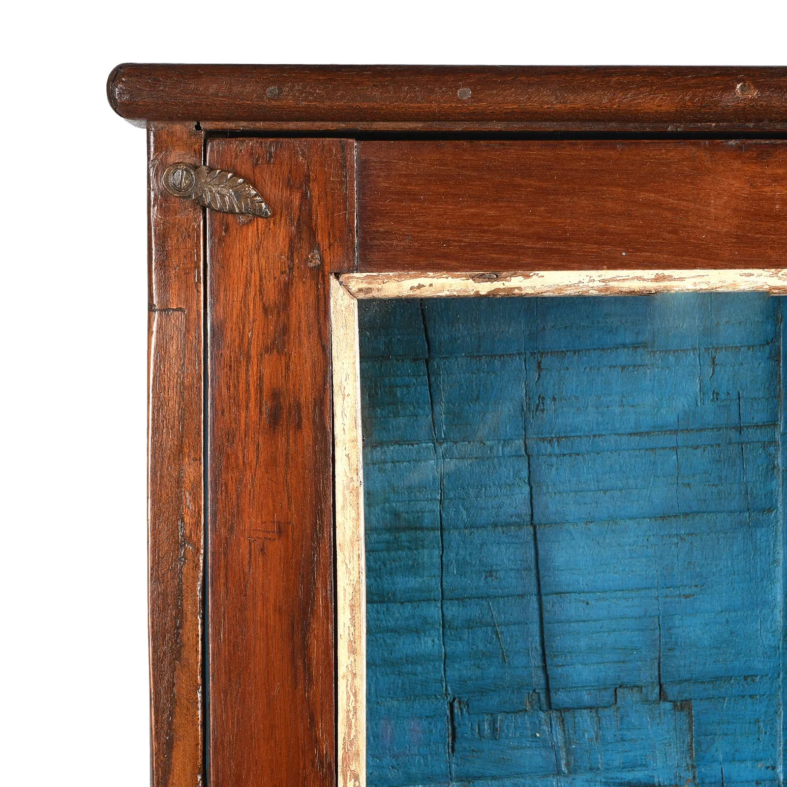 Teak Glazed Wall Cabinet - Ca 1920