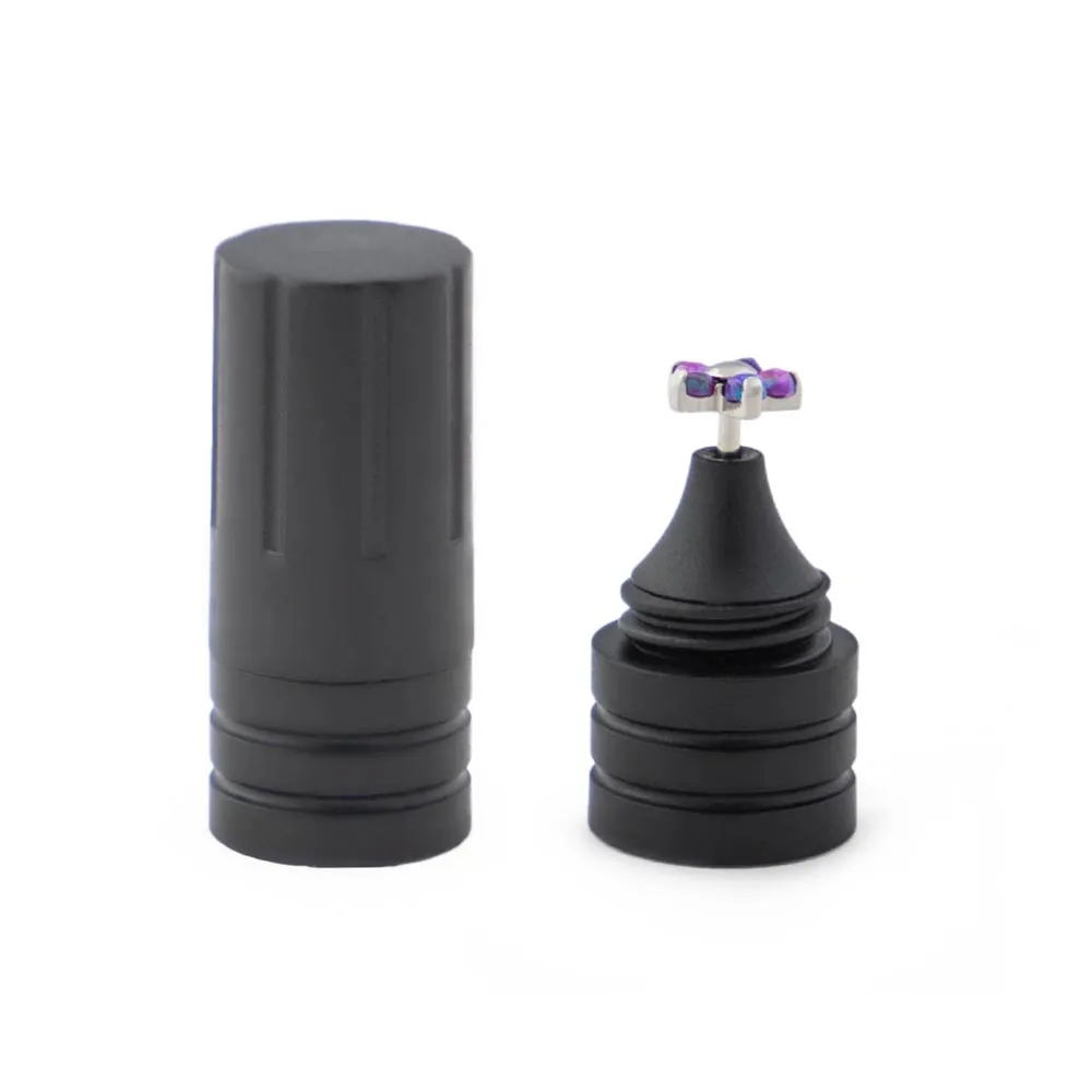 Threadless Black Plastic Magnetic Body Jewelry Holder — Price Per 1