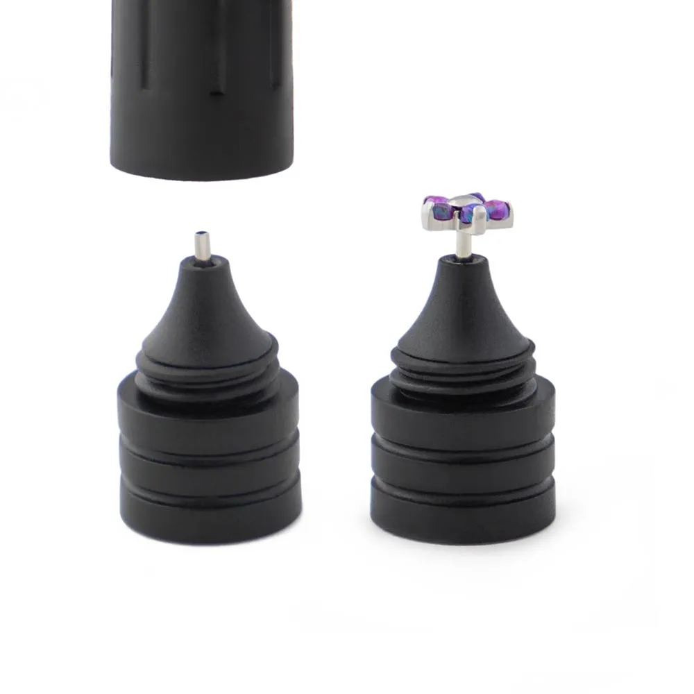 Threadless Black Plastic Magnetic Body Jewelry Holder — Price Per 1