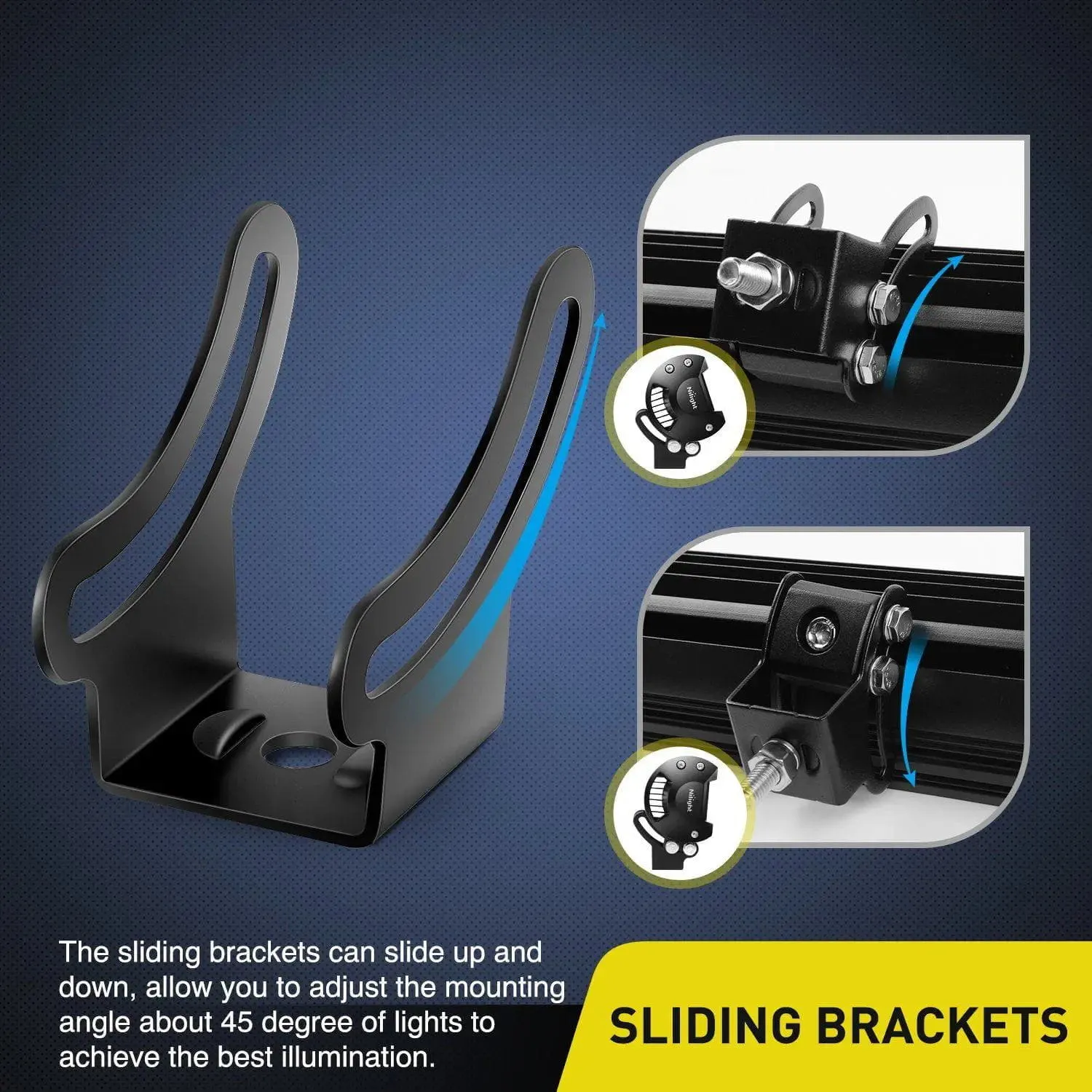 Universal Slide Mount Base Brackets (Pair)
