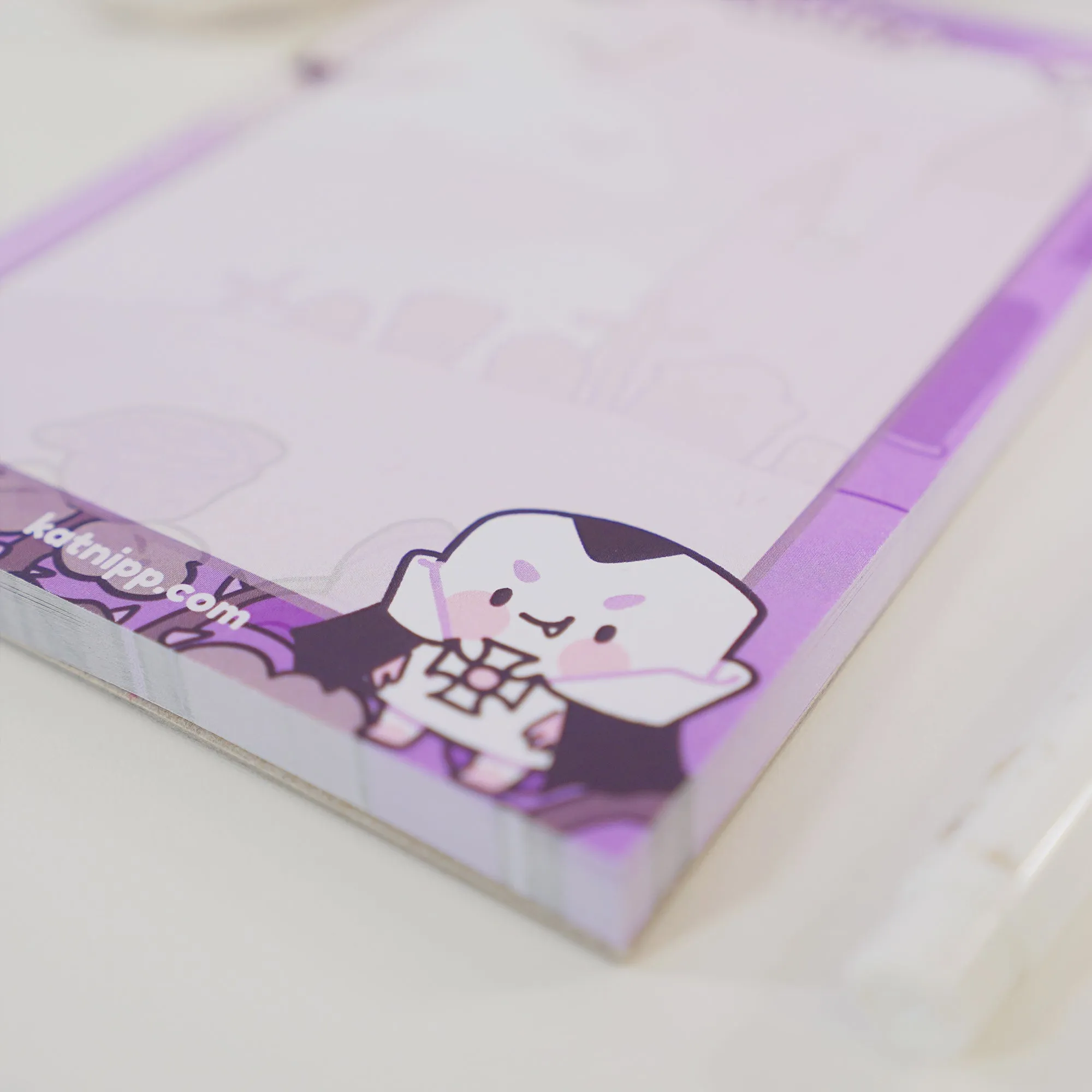 Vampies Vault A6 Notepad | Gothic Halloween Stationery | Kawaii Spooky Journal with Vampire, Spider & Bat Design