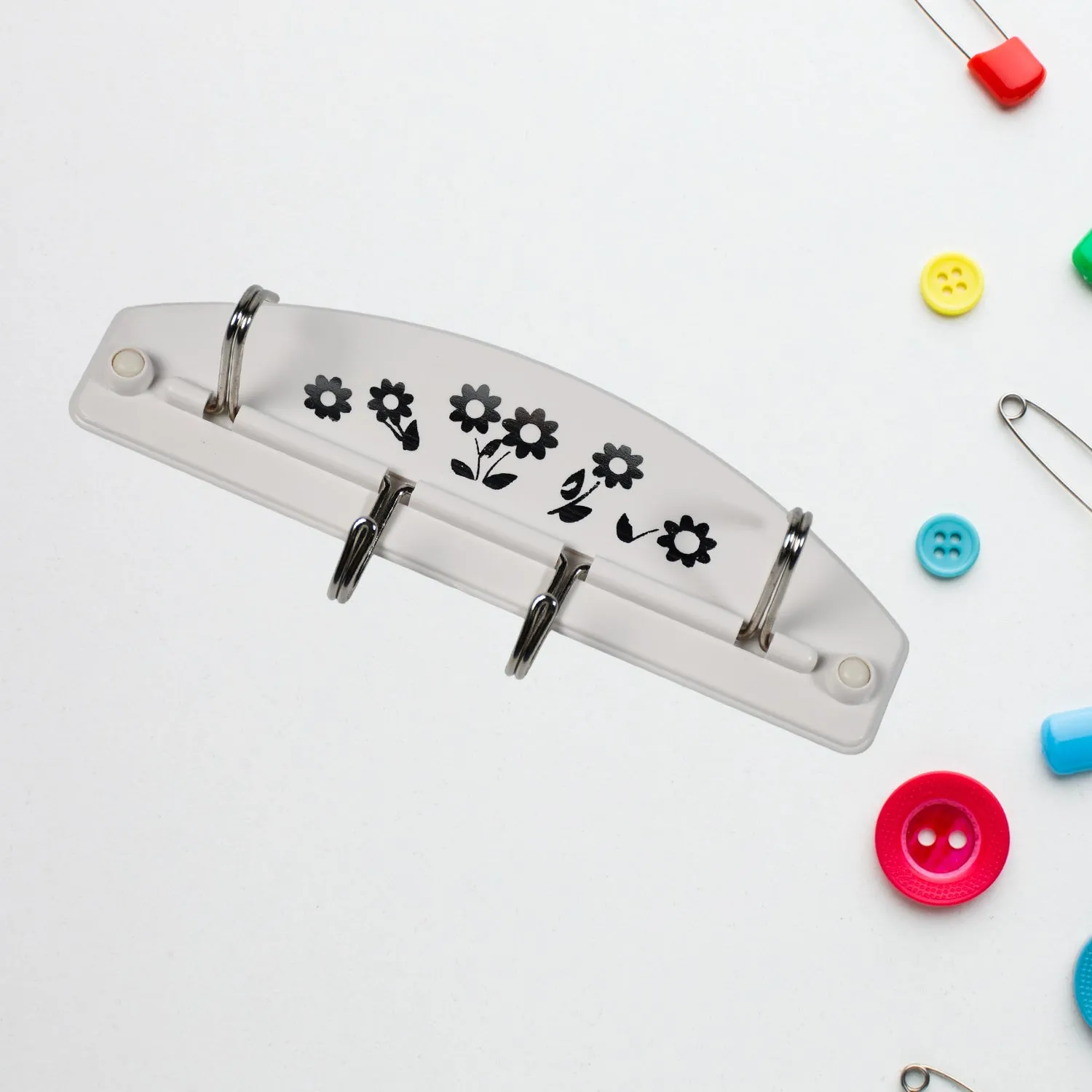 Wall Adhesive Hook Hanger 4 Hooks Hanger  Strong Multipurpose Hanger Hooks