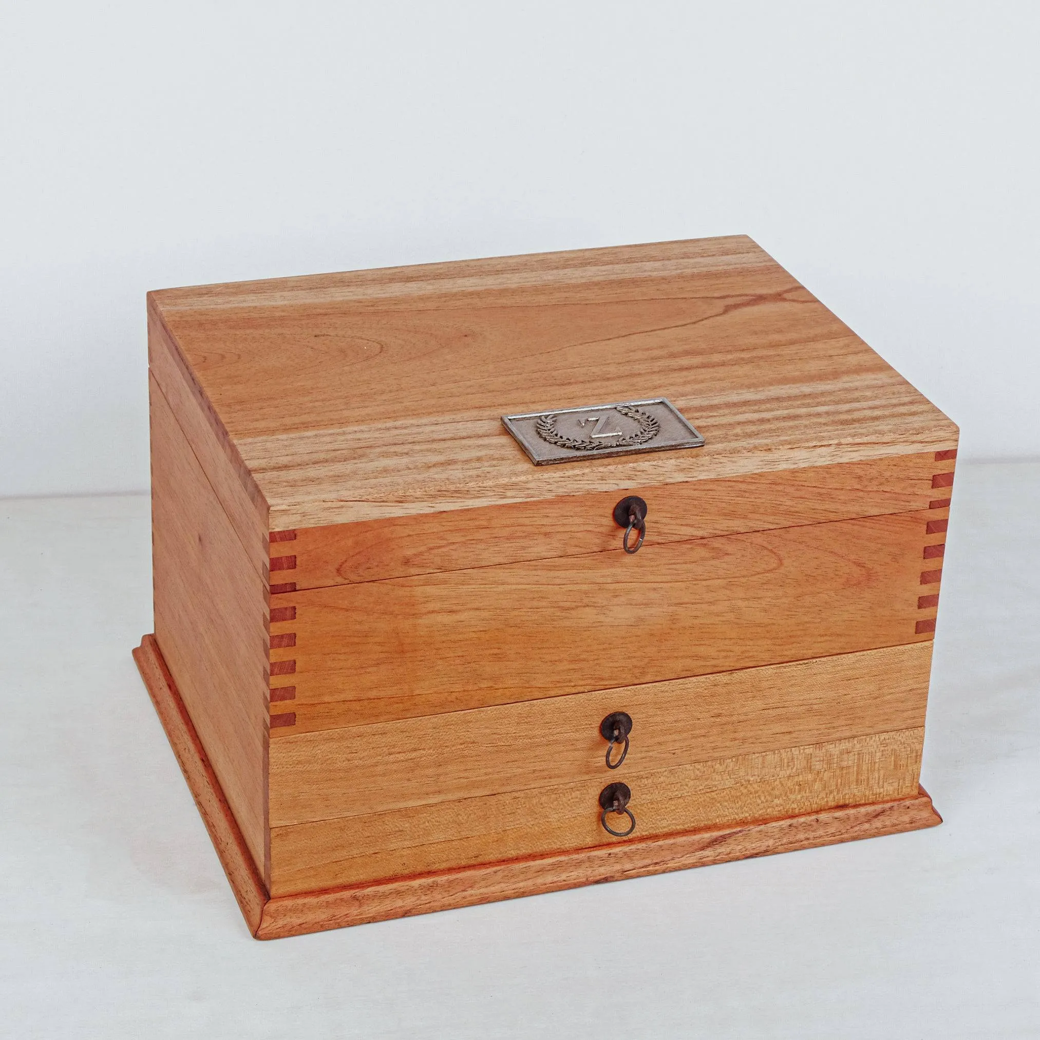 Watch Box with Two Drawers for 8 Watches Cedar Wood