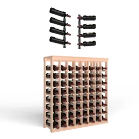 Wine Room Essentials Bundle - 64 Bottle Tabletop x Helix Wine Rack in Matte Black Metal