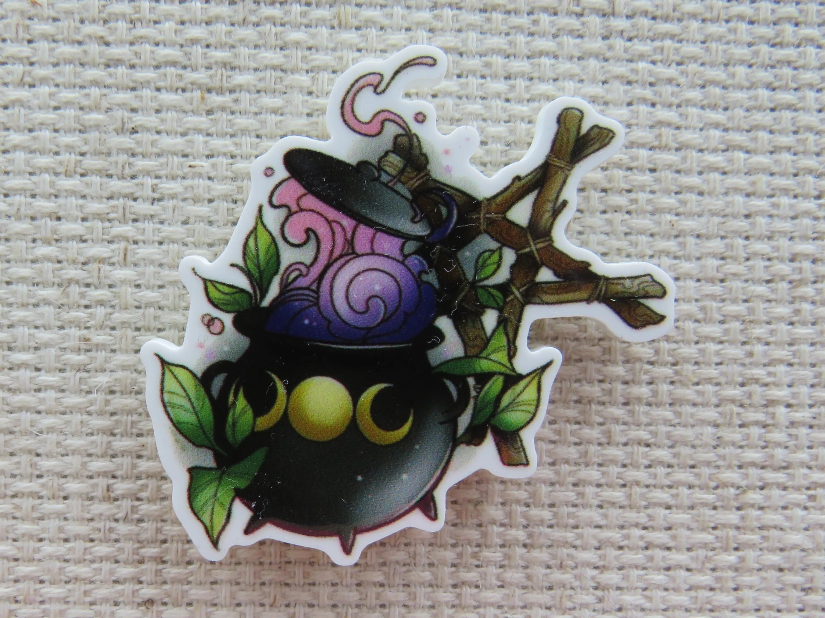 Witch's Cauldron Needle Minder, Cover Minder, Magnet