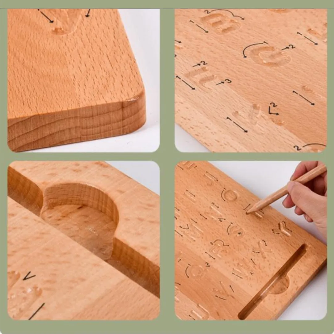 Wooden Alphabet Tracing Board