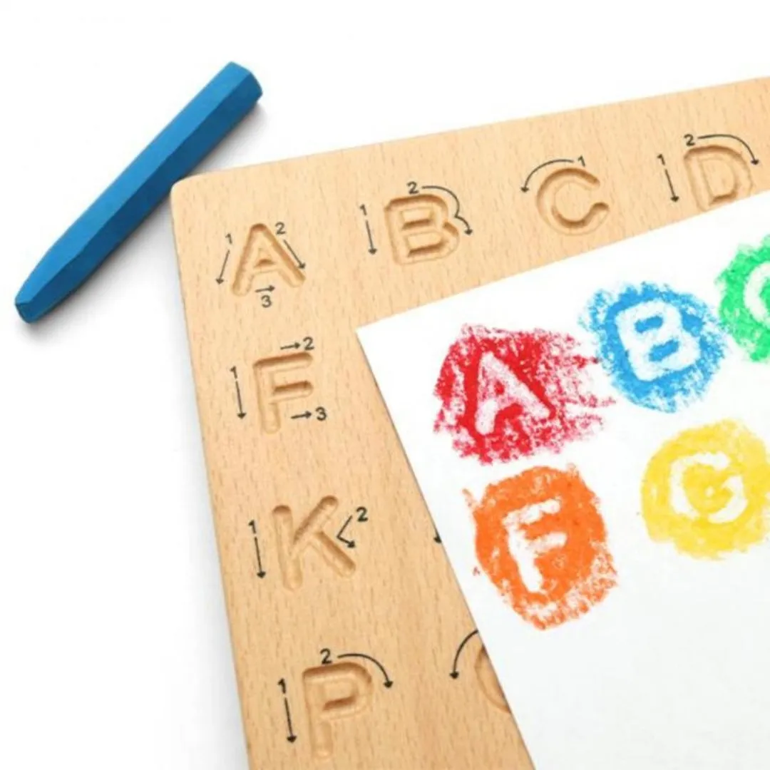 Wooden Alphabet Tracing Board