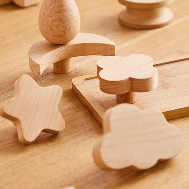 Wooden Cupboard Knob | Cloud