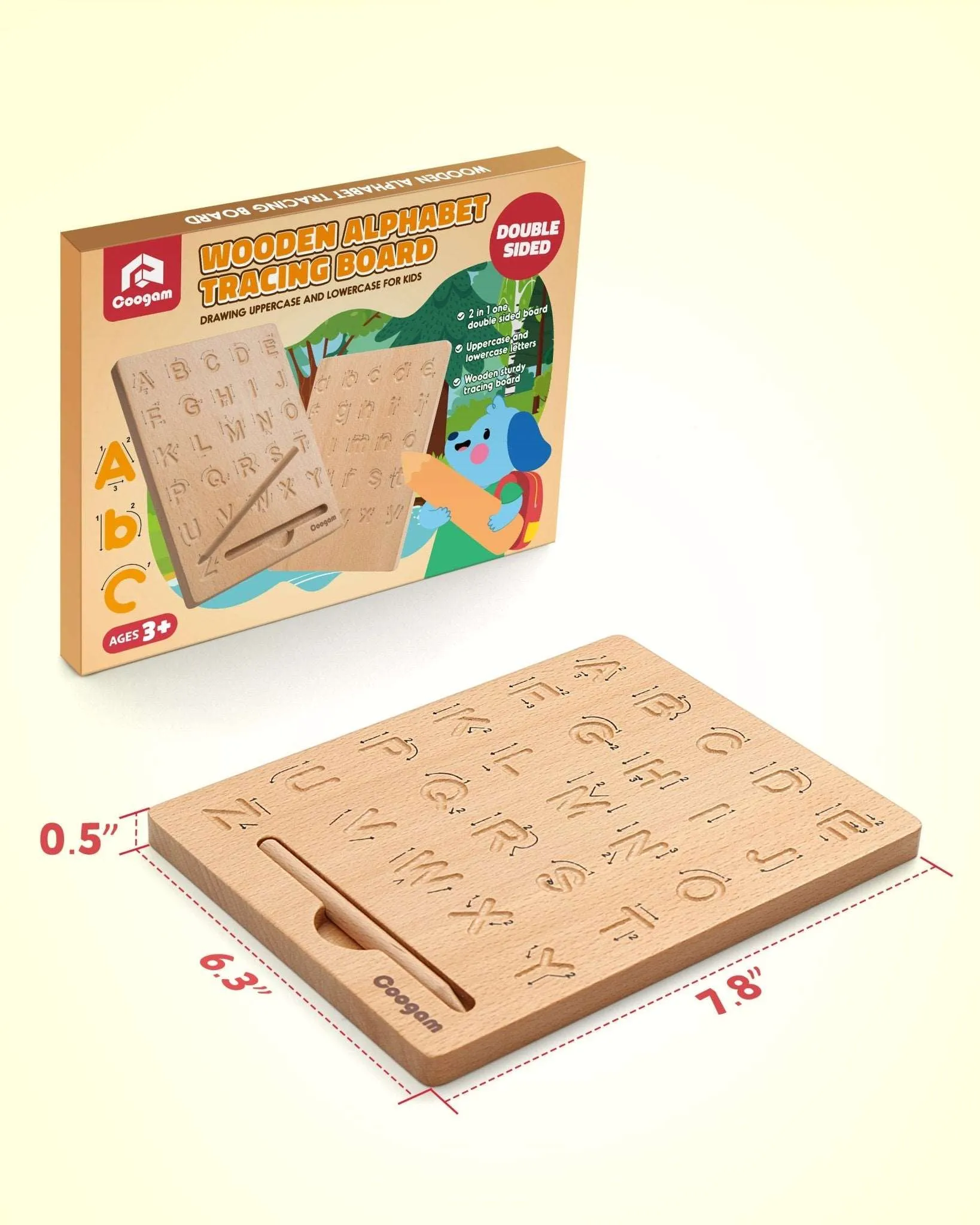 Wooden Letters Practicing Board