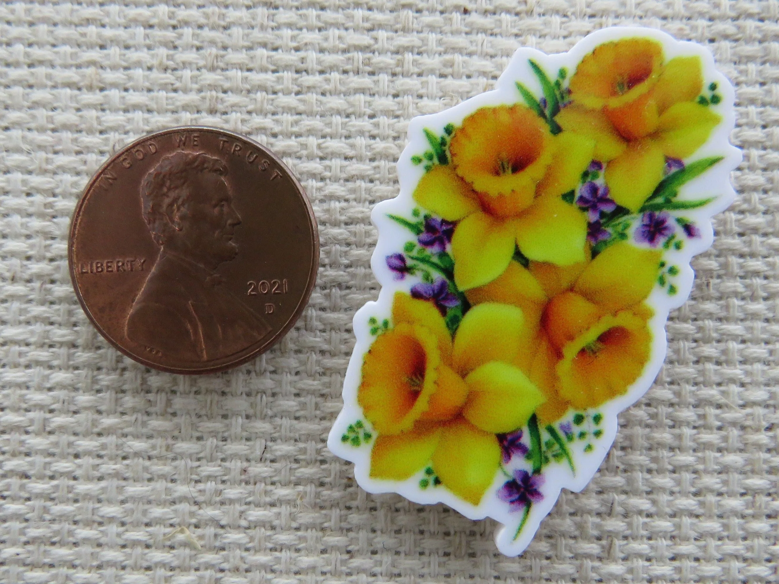 Yellow Daffodils Needle Minder, Cover Minder, Magnet