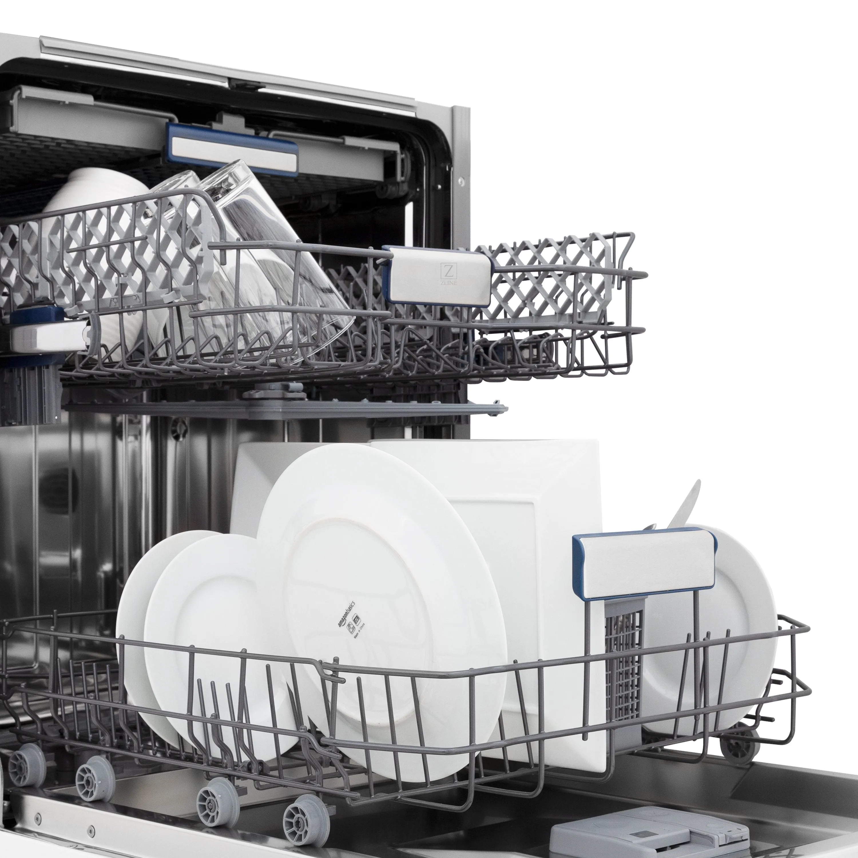 ZLINE 24" Top Control Tall Tub Dishwasher in Custom Panel Ready with Stainless Steel Tub and 3rd Rack (DWV-24)