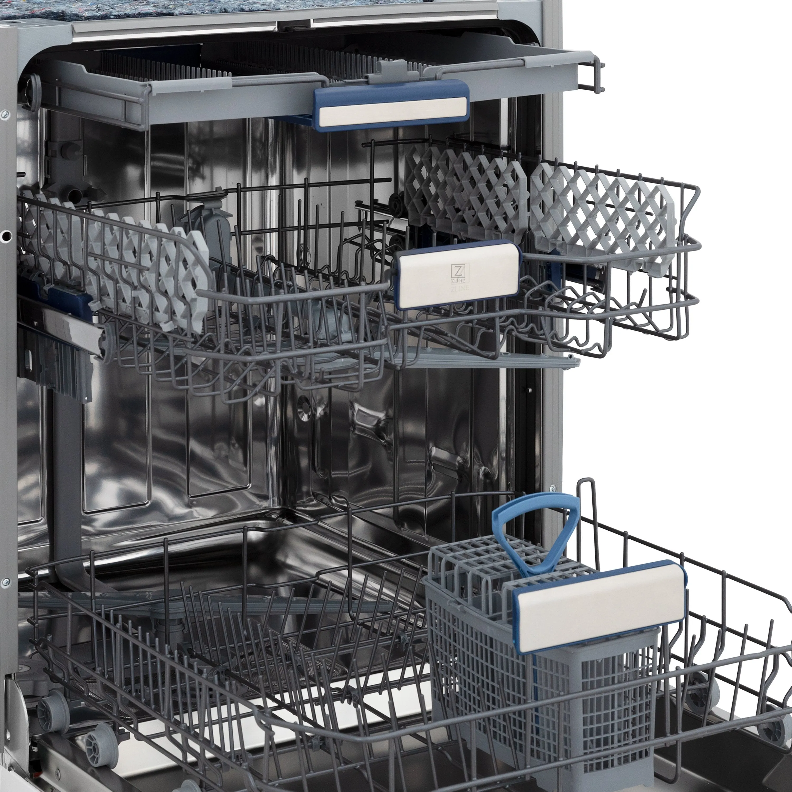 ZLINE 24" Top Control Tall Tub Dishwasher in Custom Panel Ready with Stainless Steel Tub and 3rd Rack (DWV-24)